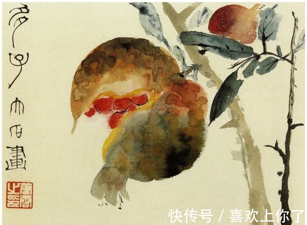 中国画@大家｜唐云的花鸟画，瓜果飘香，秀色可餐