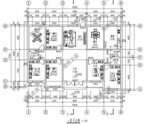 户型|一层自建房图纸,最后一款养老房的首选,图纸看完快收藏