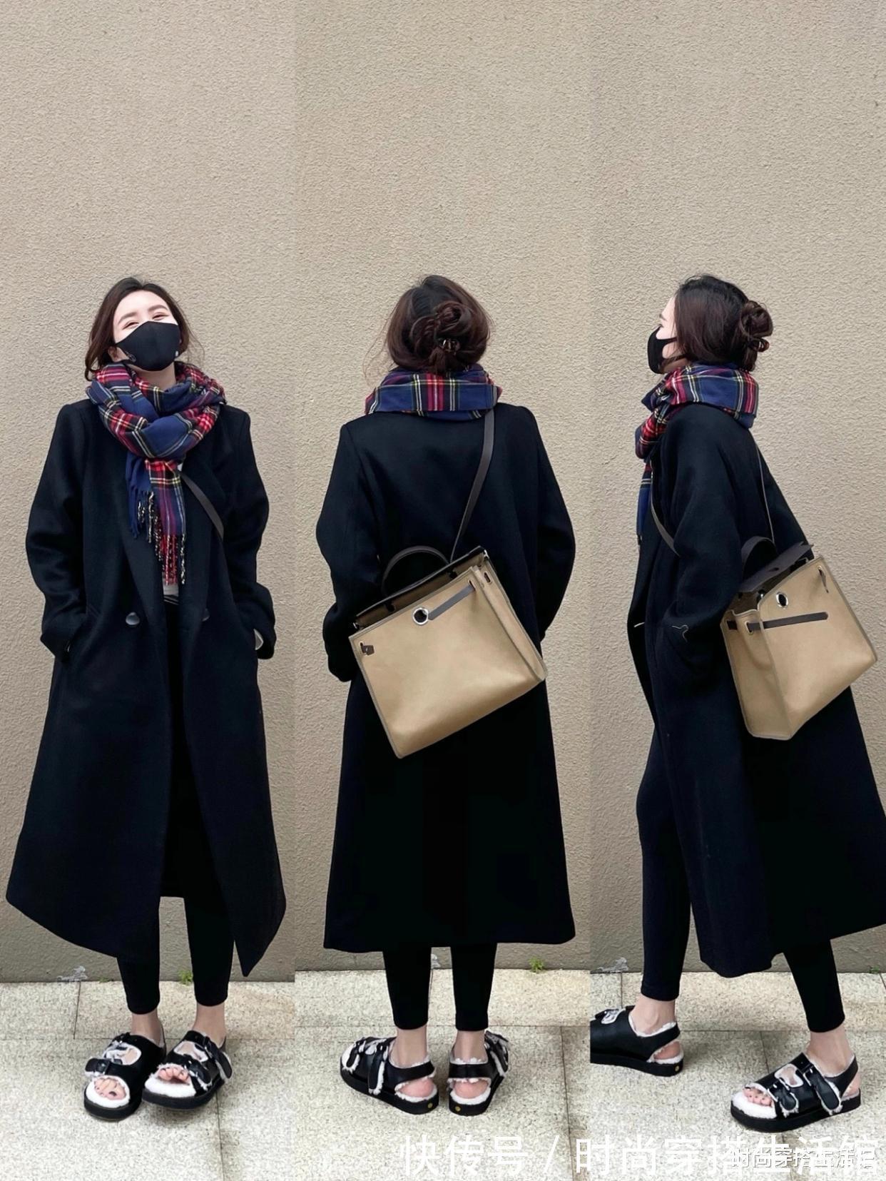 女人|说实话,大衣还是配“裤子”最合拍,40岁女人穿,时髦显瘦又高级