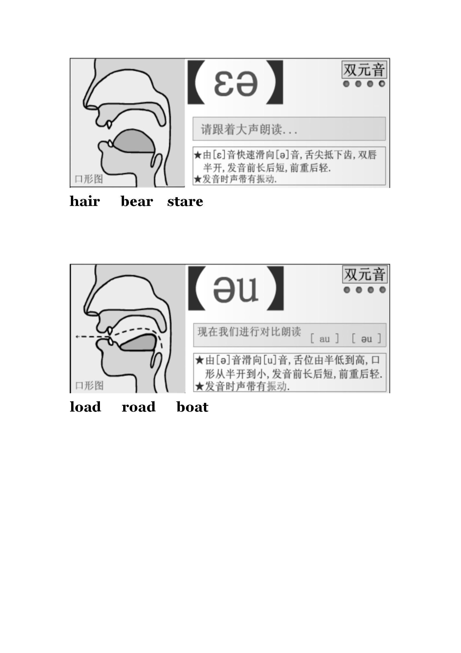 图说英语：音标背诵默写班，音标口型图必不可少