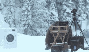 |搞笑GIF:姑娘长点心吧 对面住的可都是单身汉啊