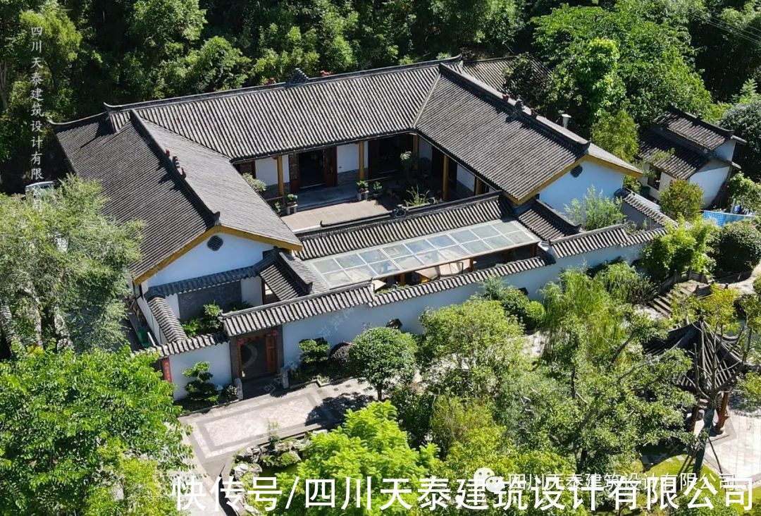 实景|四川眉山一层中式乡村别墅完工实景 农村别墅自建房 眉山施工队