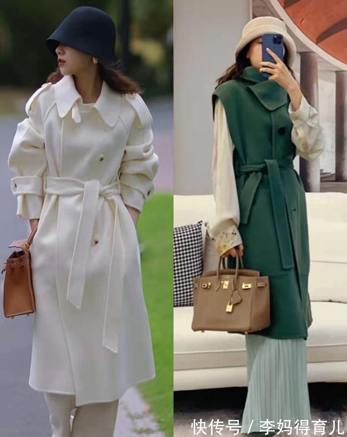 法式 呢大衣别再搭鲨鱼裤,学学她的日常感“法式穿搭”,小个子也很美