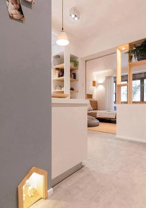 书桌|45㎡网红学区房,一家三口毫不拥挤,还有儿童游乐场