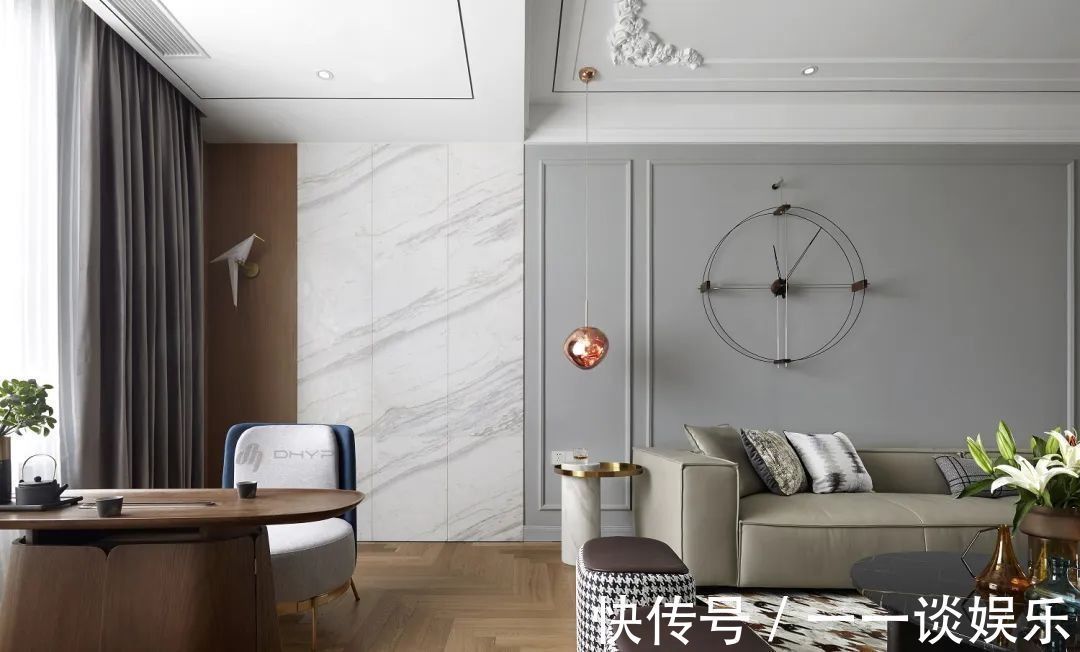 墙面|180㎡现代轻奢风,打造充满华丽与端庄档次的高级居住氛围