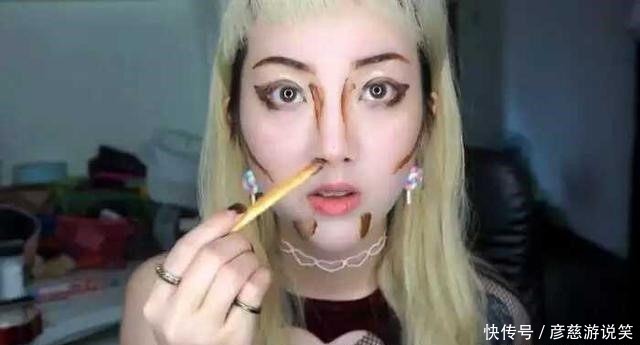 化妆|用零食化妆见过吗,简直逆天神技