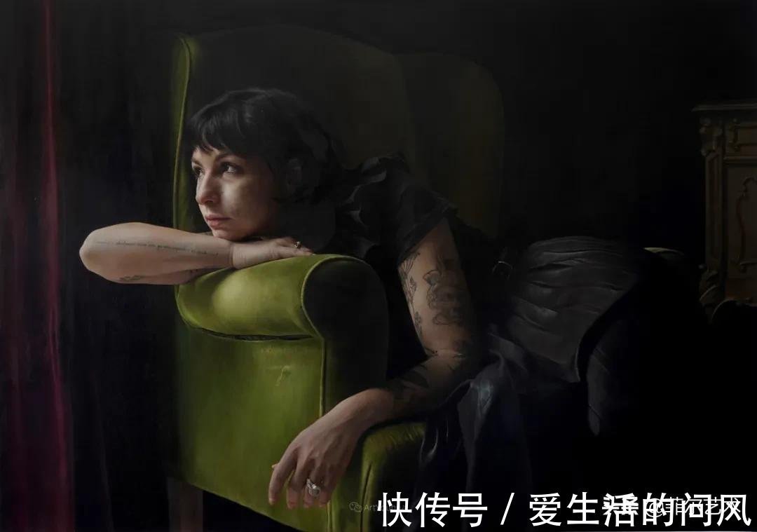 安妮·@法国画家安妮·罗达超高清、超写实人物油画作品欣赏