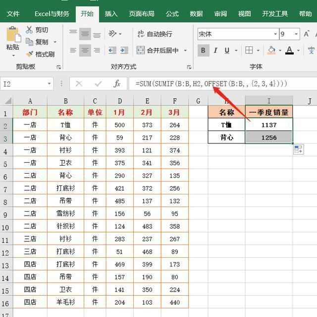 Excel|12个公式解决Excel中按条件多列数据求和，掌握两、三个就够用了