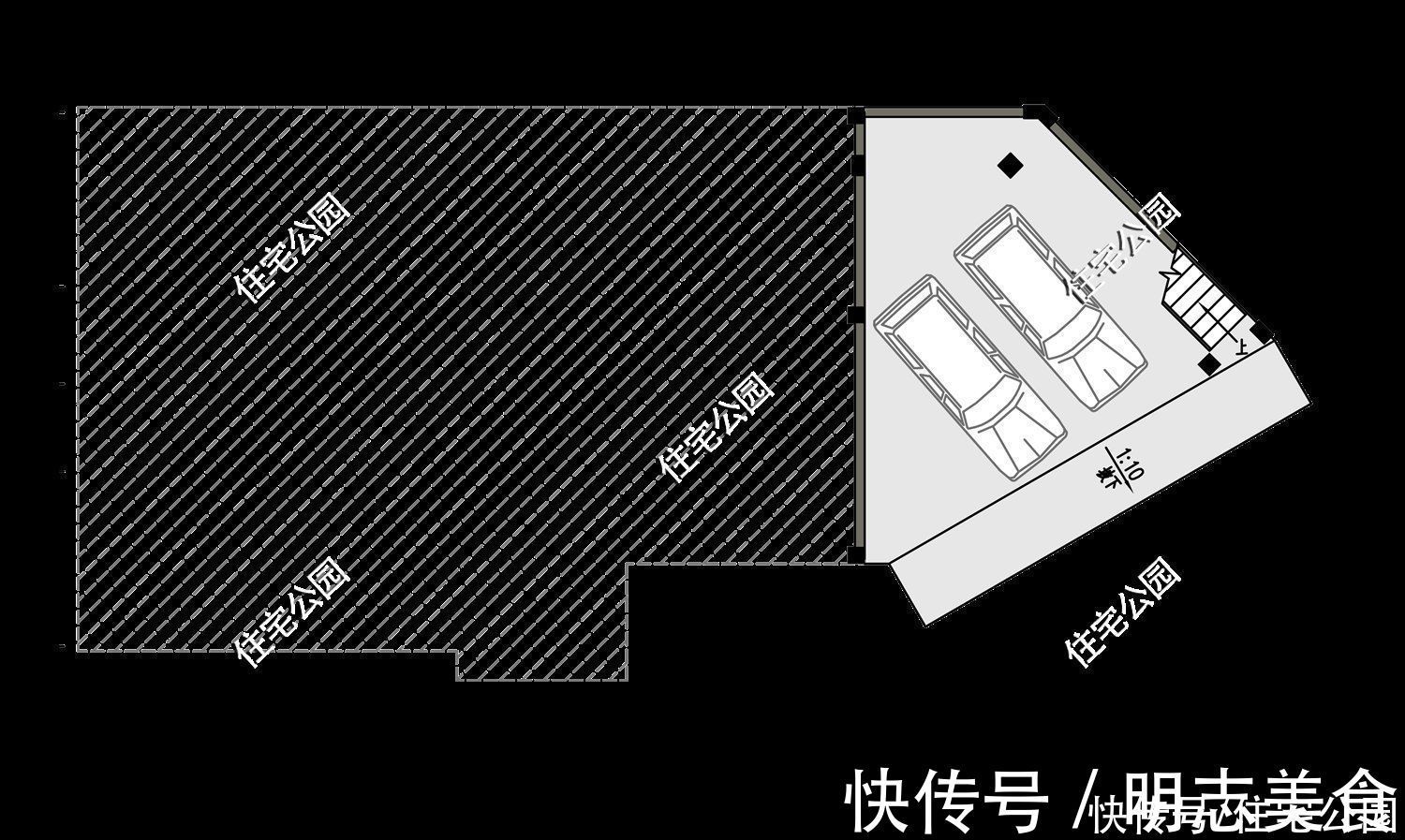 地下车库|宅基地有高差,设计个地下车库完美解决,23×11米质感现代别墅