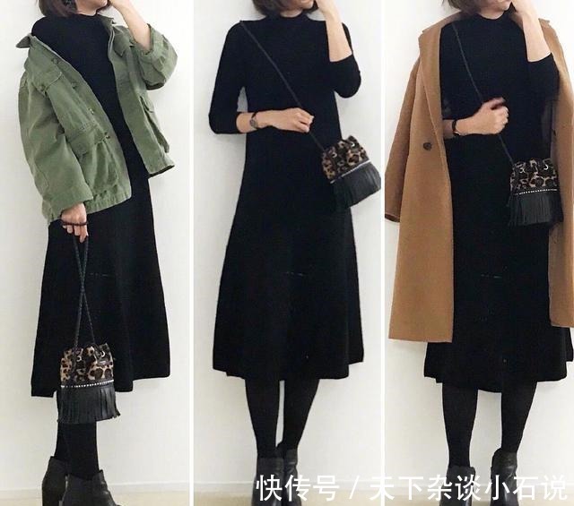 针织连衣裙 降温了也要风度跟温度兼具,这几种搭配时髦又优雅,超适合普通人!