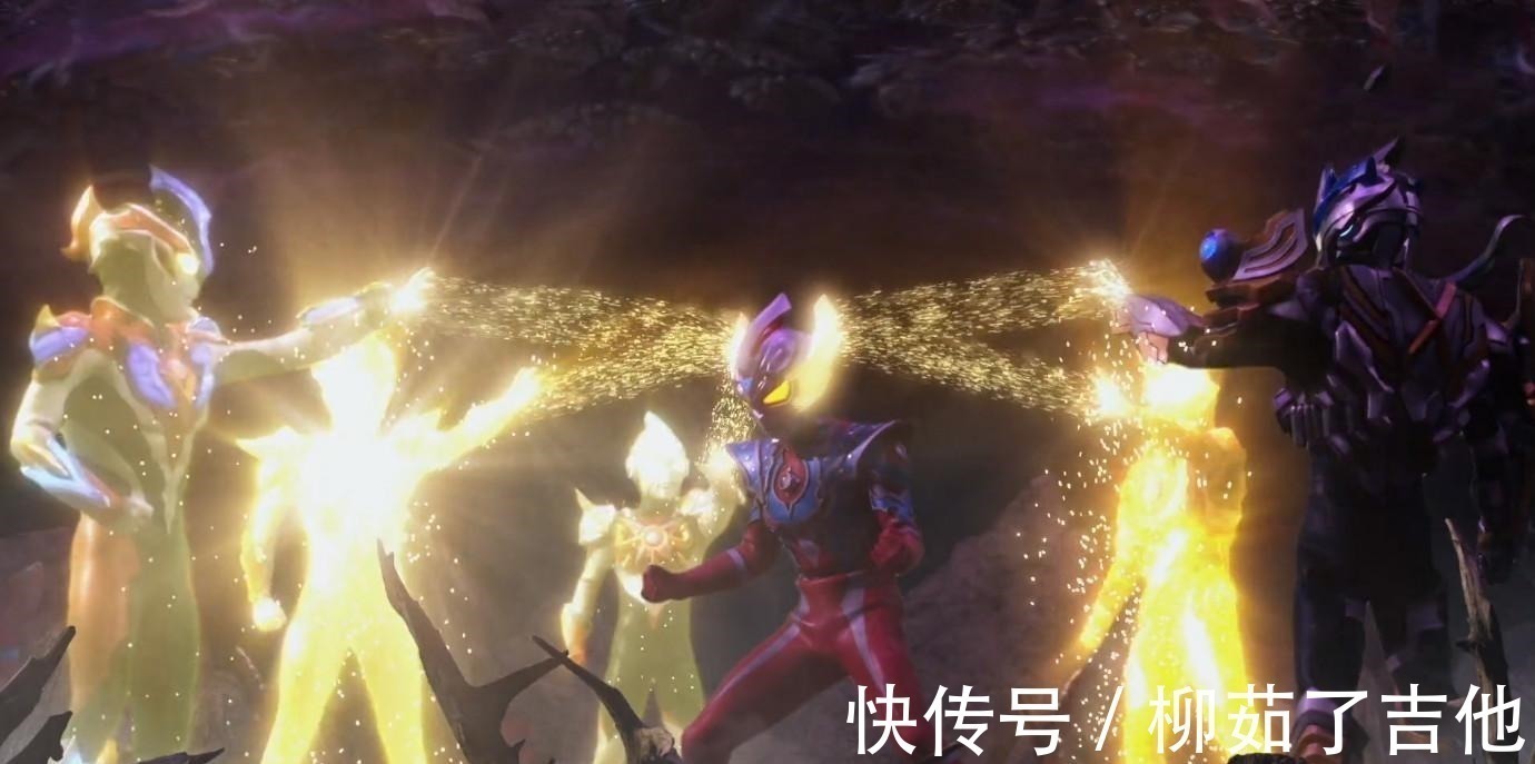 歐布|奧特曼借力的高能瞬間,歐布攤牌扔卡片,而他喊出四個兄弟就開打