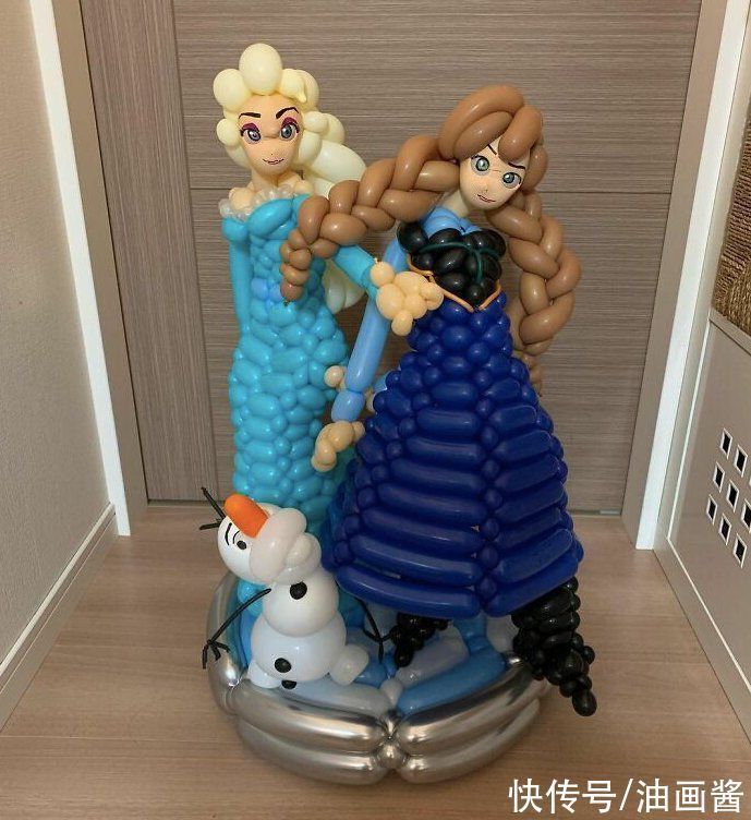 卡通角色|该来的还是来了!童年梦想成真,他用气球扭出经典的卡通角色