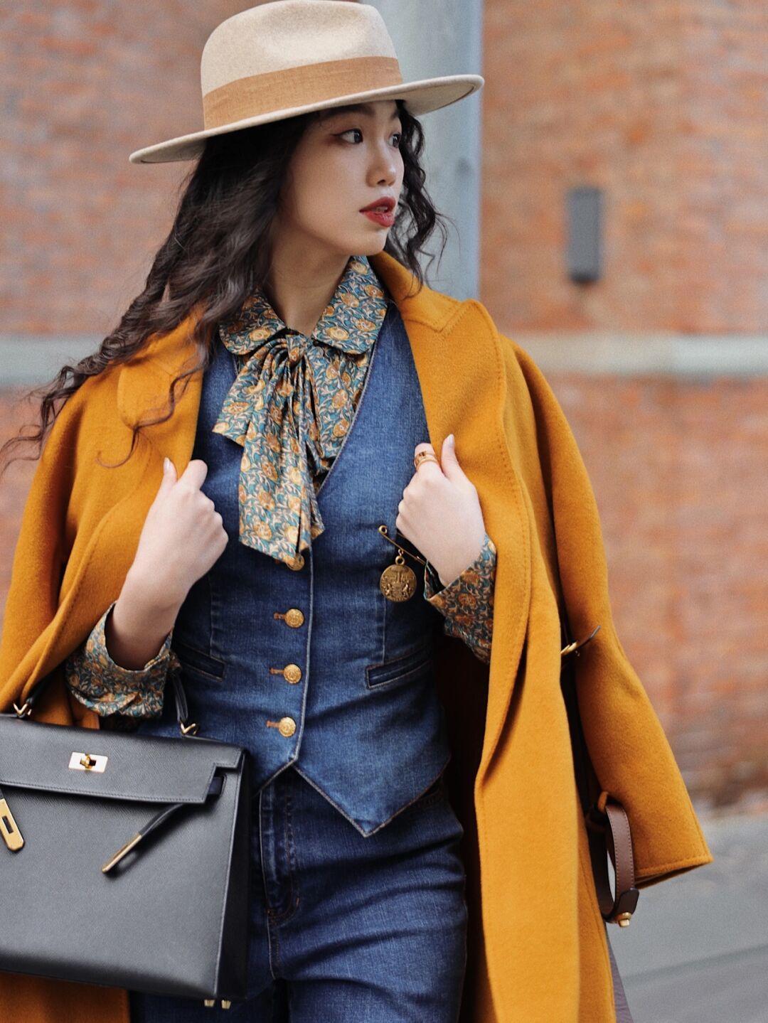 暖色调|冬季想保暖就试试“暖色调大衣”,体面而优雅,让你气质爆表