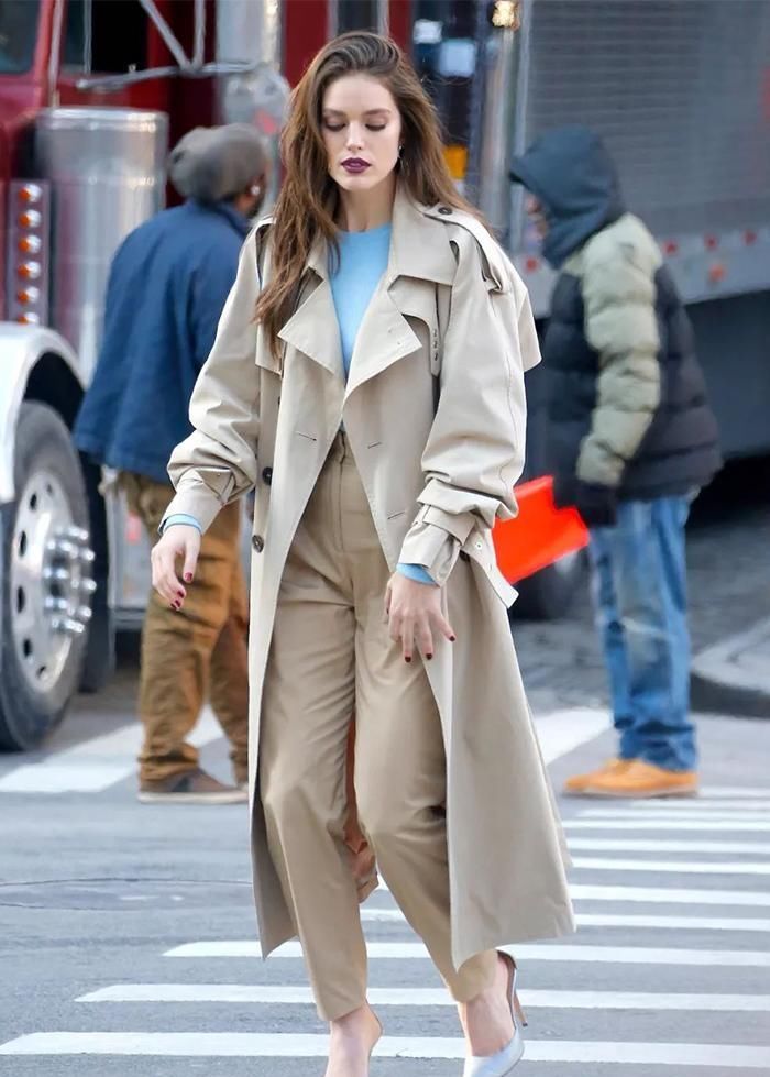 让你穿大衣显高的“选款技巧”，这几招才是精髓，矮个女生必看