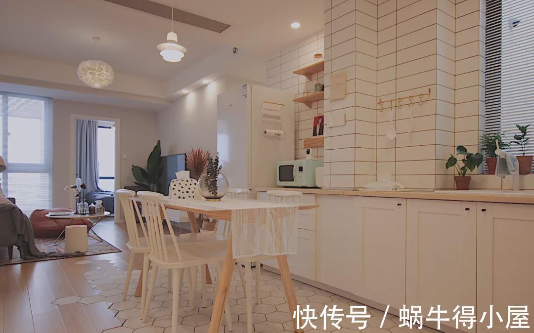 齐家云云|110㎡北欧原木风,这样设计在搭配几盆绿植,格局瞬间大了很多