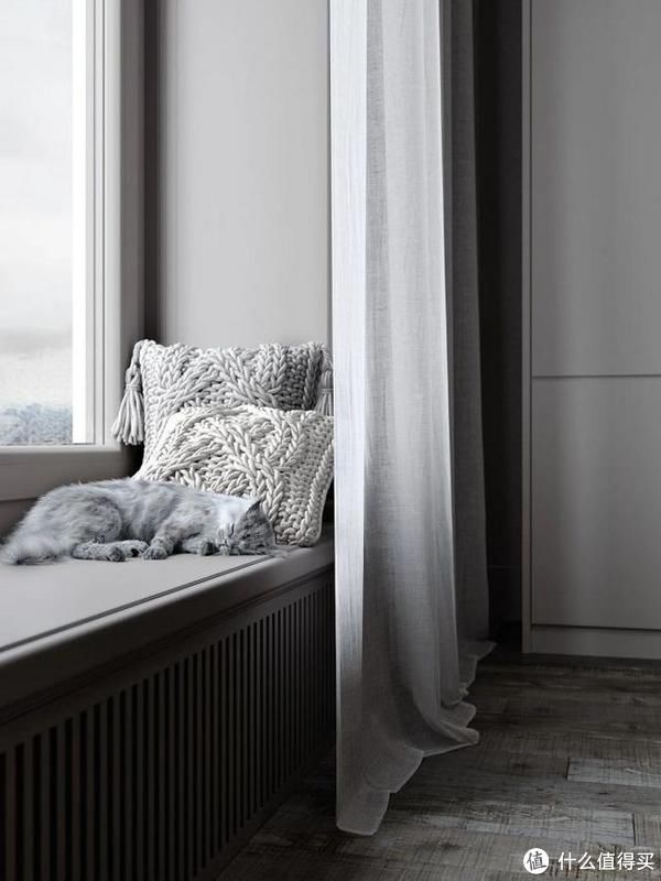 轻奢风|外国小伙的93㎡单身公寓,全屋轻奢风,卧室纱帘让网友吵翻了天