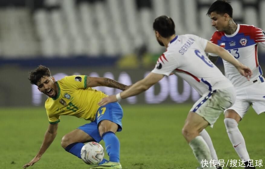 布拉沃|1-0！巴西淘汰智利晋级美洲杯4强：帕奎塔破门，热苏斯飞踹染红