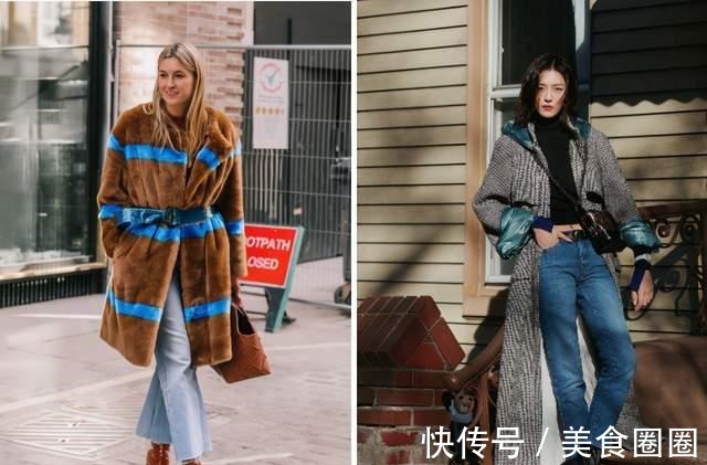 穿搭 又被刘雯惊艳了！基础款的“羽绒服+牛仔裤”，穿得时髦又显高！