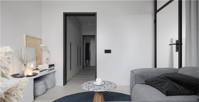 鞋柜|40平一居室柜体的打造将走廊利用，真是处处都是收纳空间