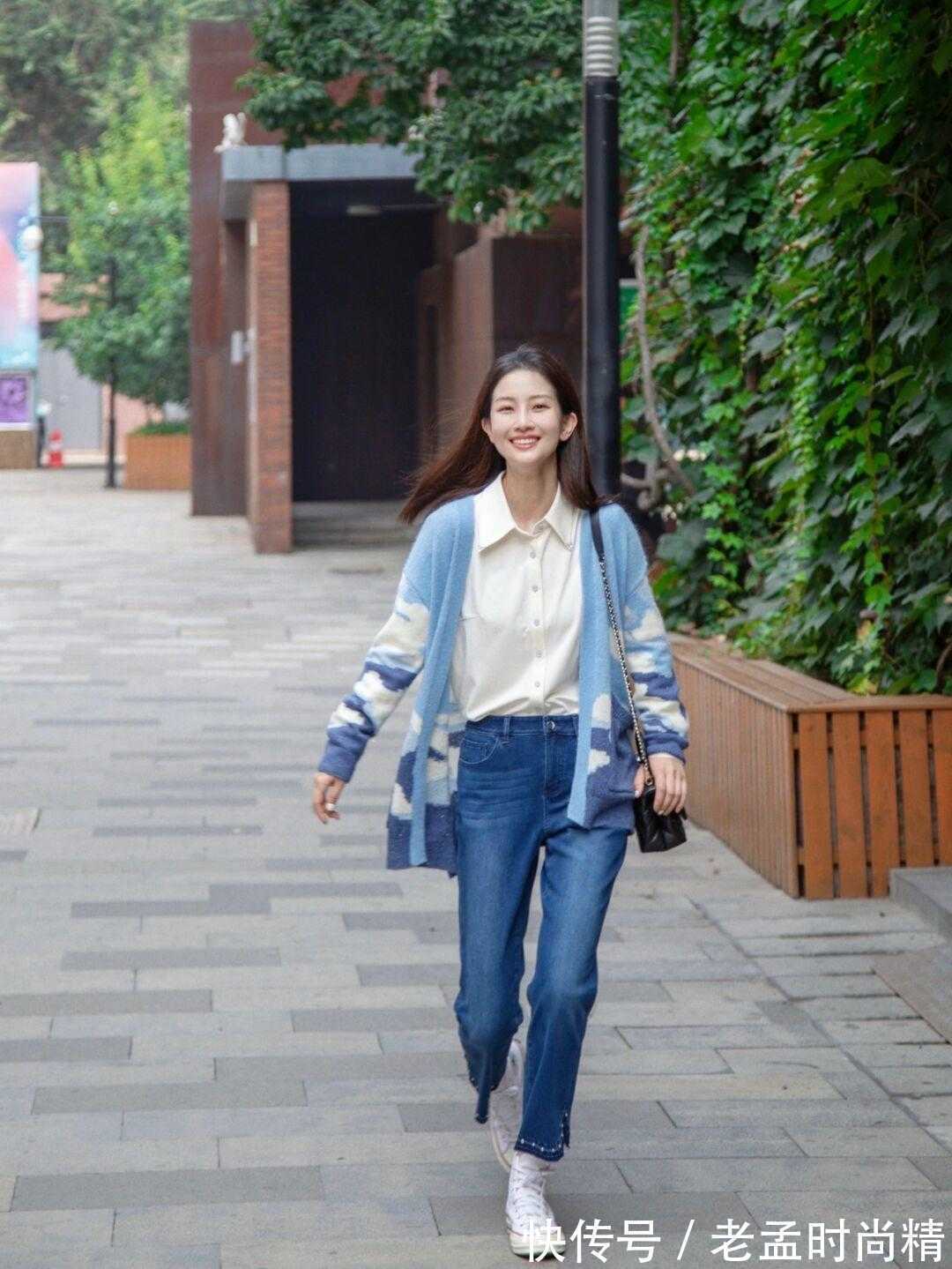 半身裙|会穿衬衫也很迷人,看这样穿多美,小细节打造气质美丽又大方