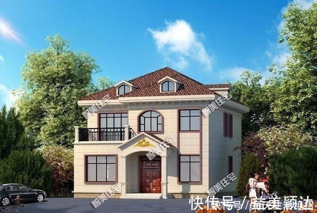 别墅|宽9-10米间的两层自建房，第一栋带堂屋，主体造价23万！