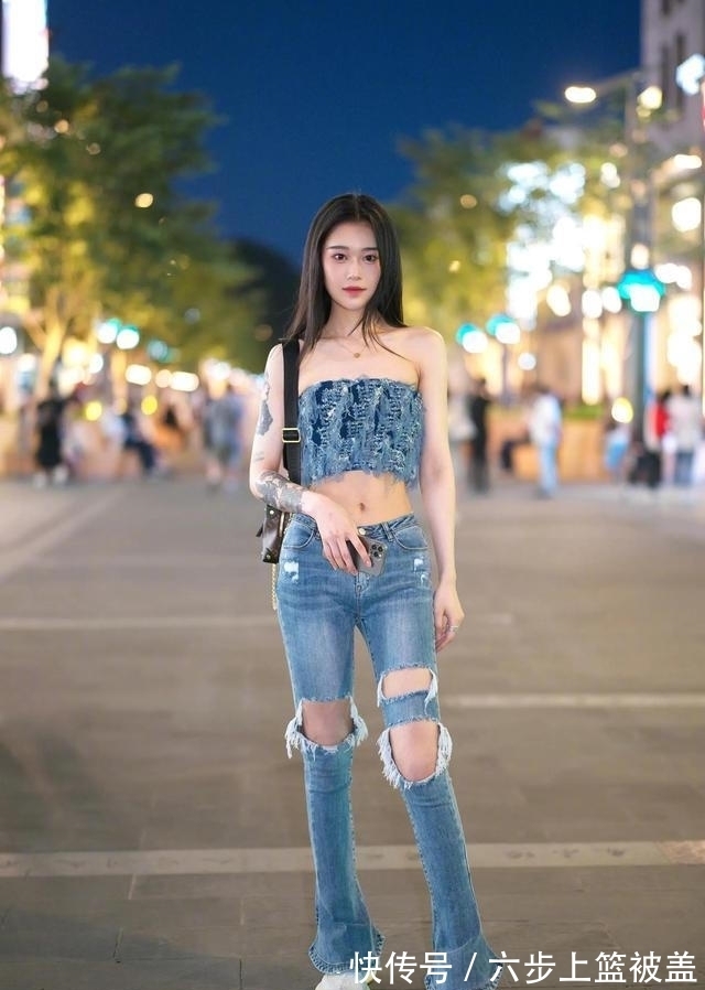 街拍|街拍美图:牛仔风格穿搭的小姐姐