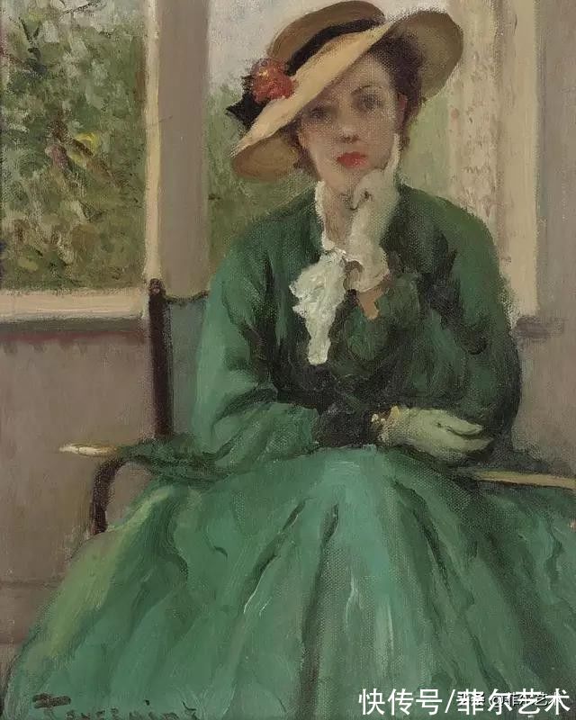 画家|和谐色调，高雅绝伦~法国画家弗尔南·图森特女性人物油画赏析