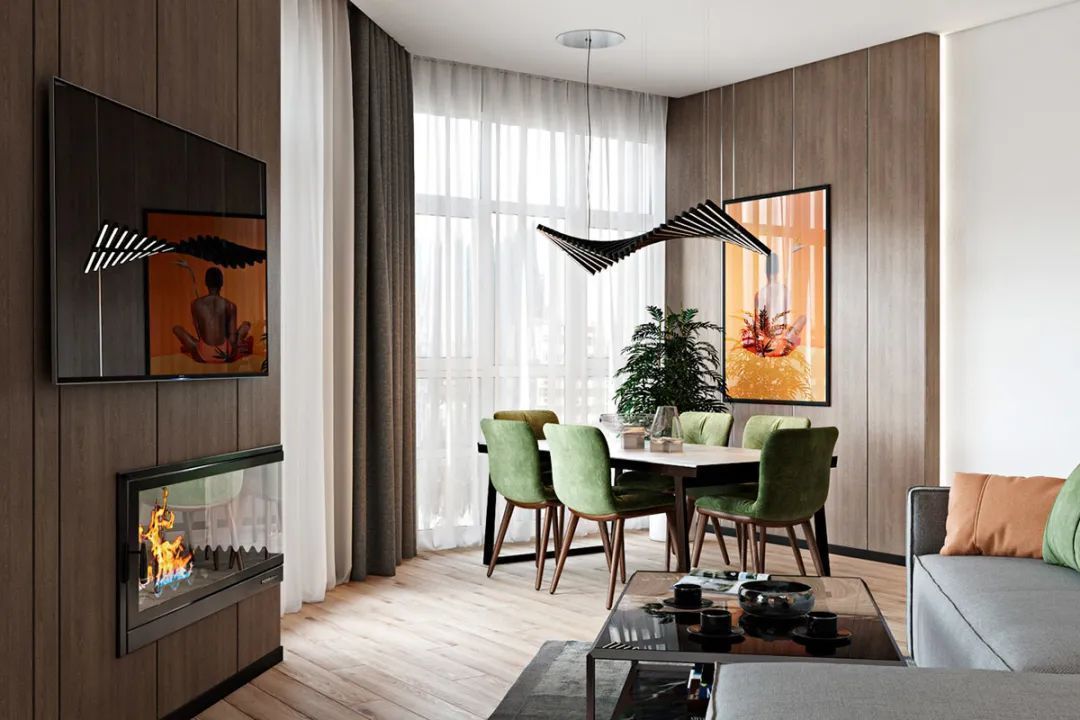 简约|100㎡现代简约，不规则的三房户型，开放式格局，自然而温馨