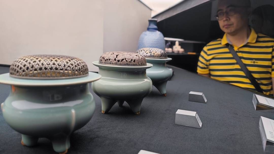 马一平|“观止”艺术展揭幕，川渝画家与中国台湾陶艺家“珠联璧合”