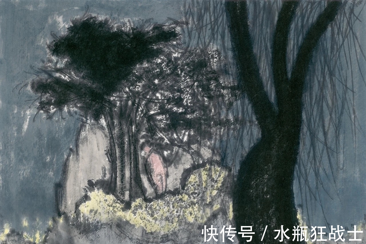 国画家！曹鑫中国画｜有意渲染一种神秘而幽深的气氛