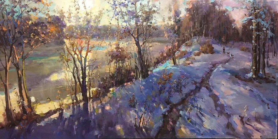 米沙金！俄罗斯画家米沙金的风景油画，美的不要不要的！