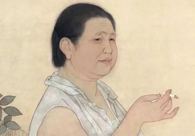 绢本!国画:何家英画笔下的怜怜女儿态,不同寻常的美感!