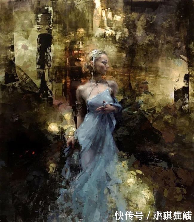 油画#艺术家杰里米·曼恩的油画,颜色既生动又大气!