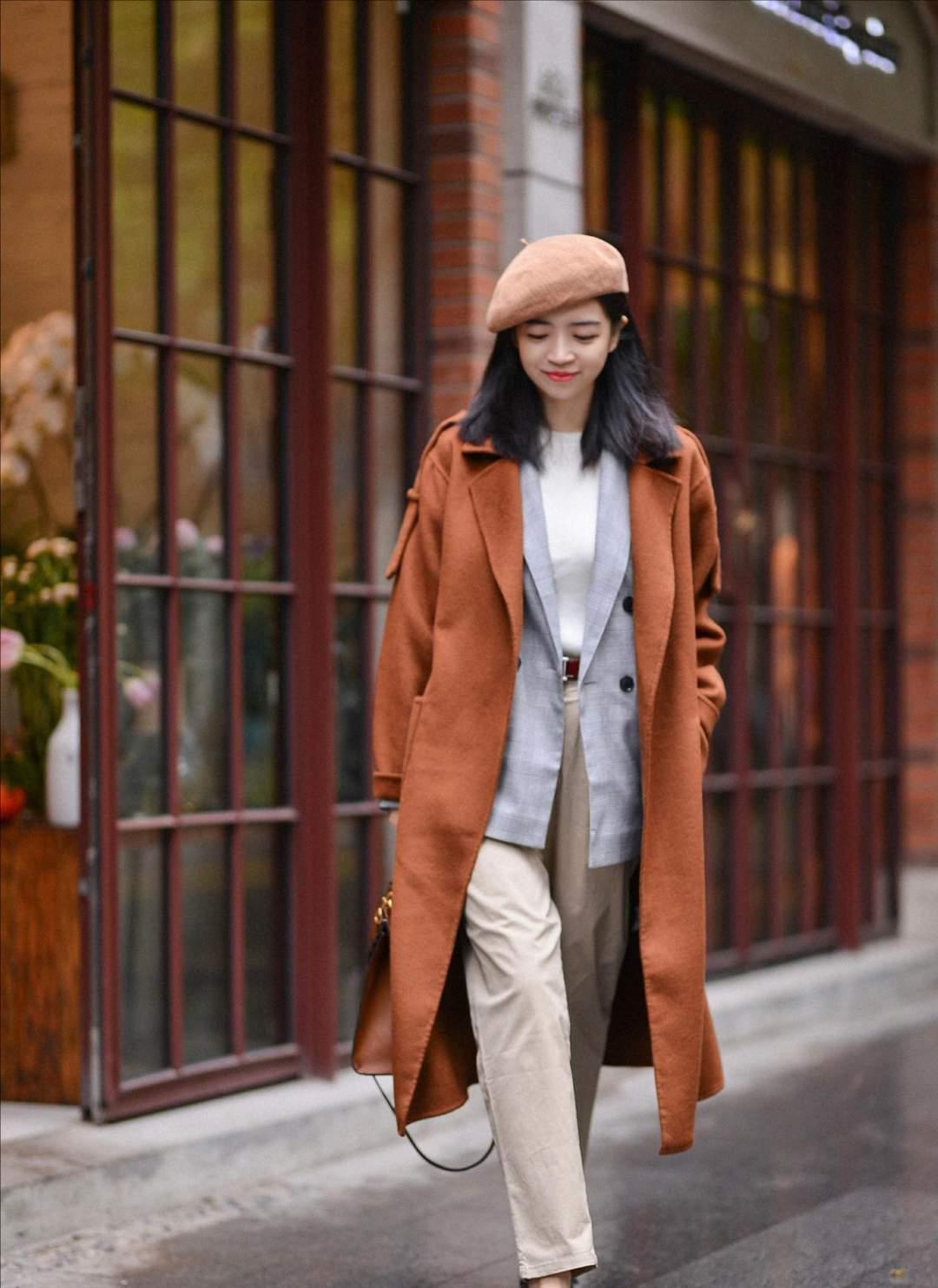 棕黄色 秋冬穿“棕色”能有多美?瞧三木博主的气质搭配,照着穿就很美
