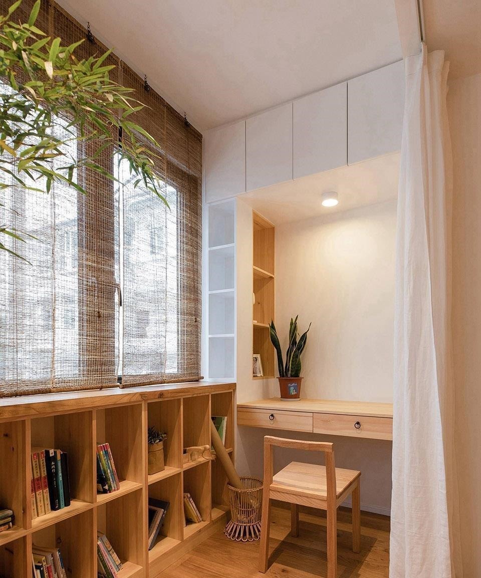 主卧门|45㎡小户型学区房,爆改后“小中见大”,整个家被一眼望穿