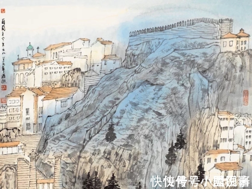 满维起@中国水墨画院|老骥伏枥,总有新意,满维起山水写生新作