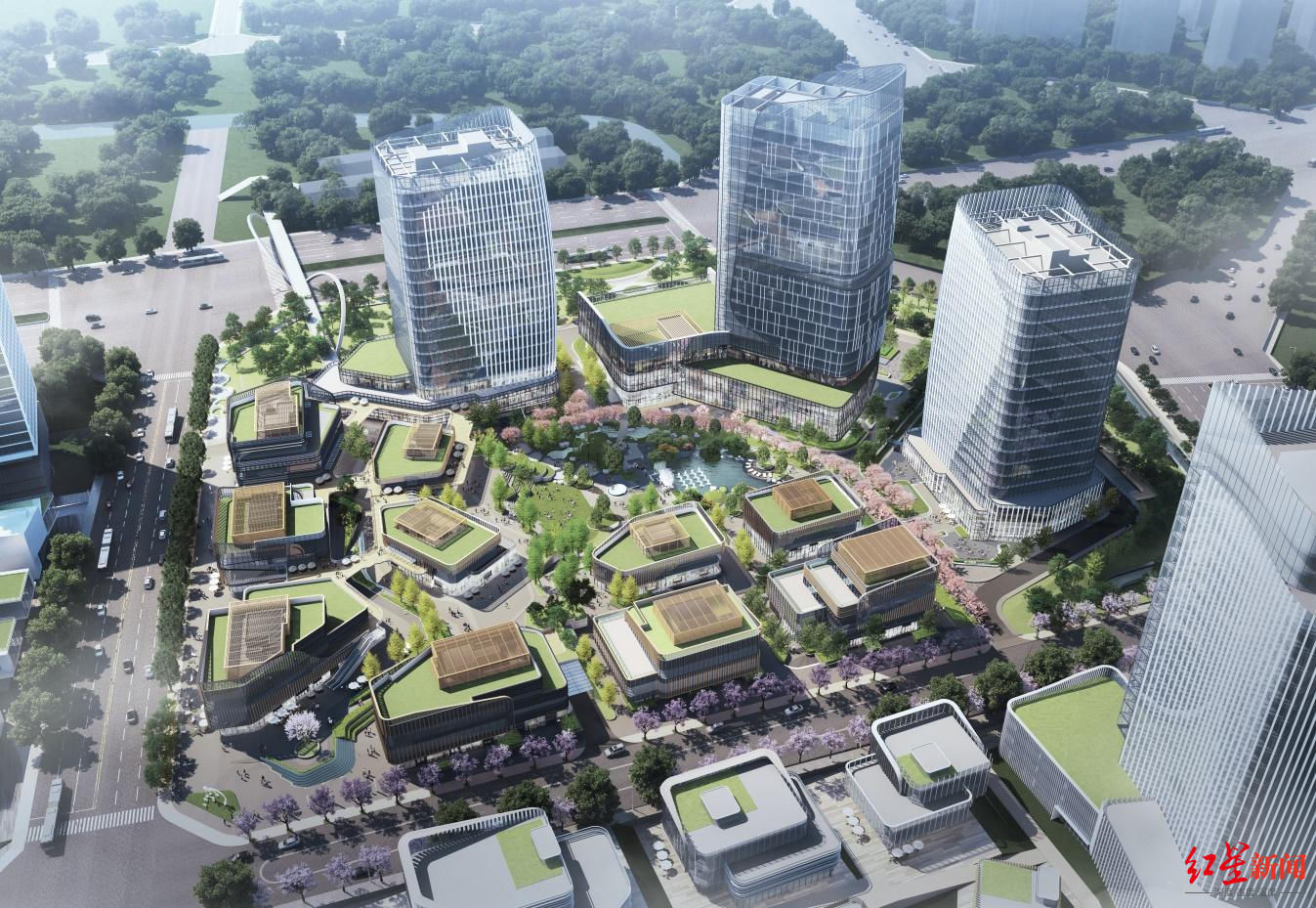 封顶|成都怡心湖上新！日航酒店封顶，系怡心湖首个封顶的产城综合体项目