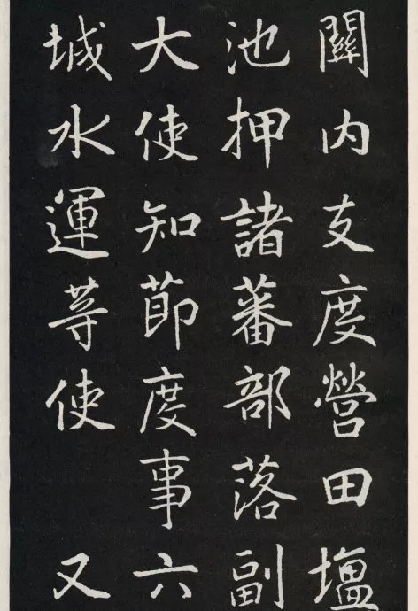 唐代颜真卿《郭家庙碑》(碑阴)欣赏