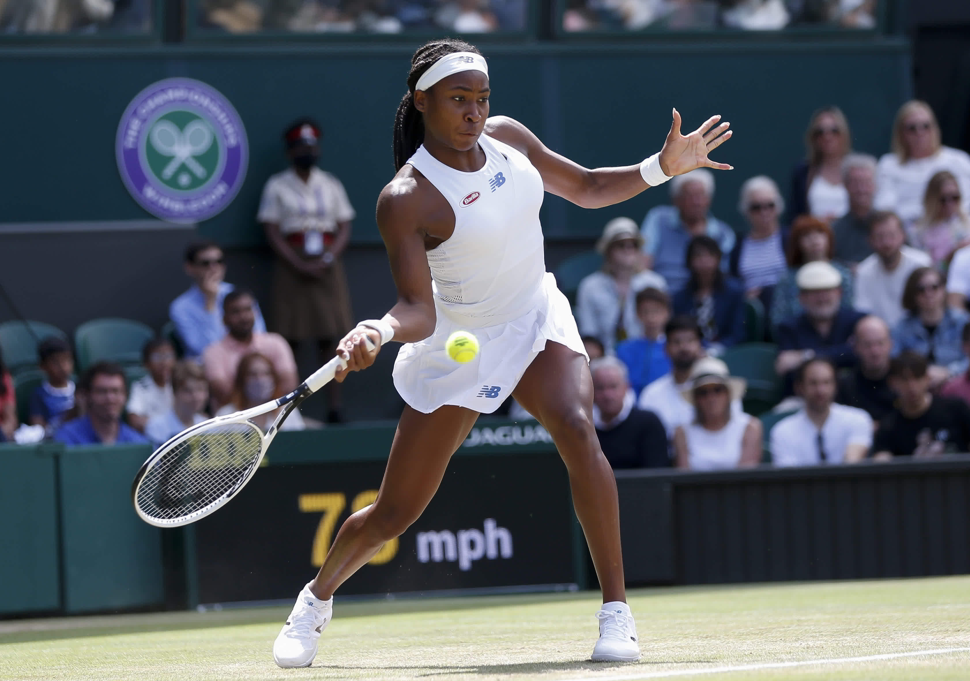 慶祝|(體育)網球——溫網:高芙晉級