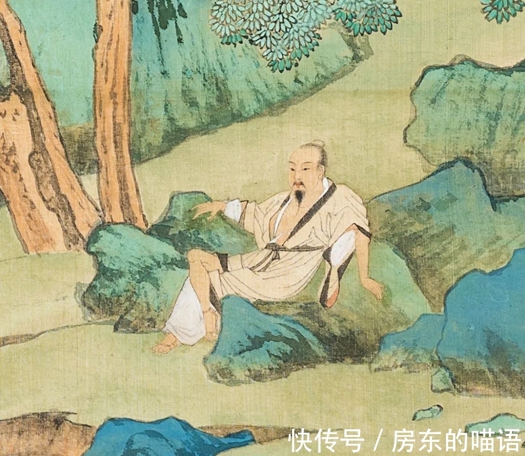 大千!极目苍穹 超以象外:张大千青绿山水杰构《李检法定林萧散图》