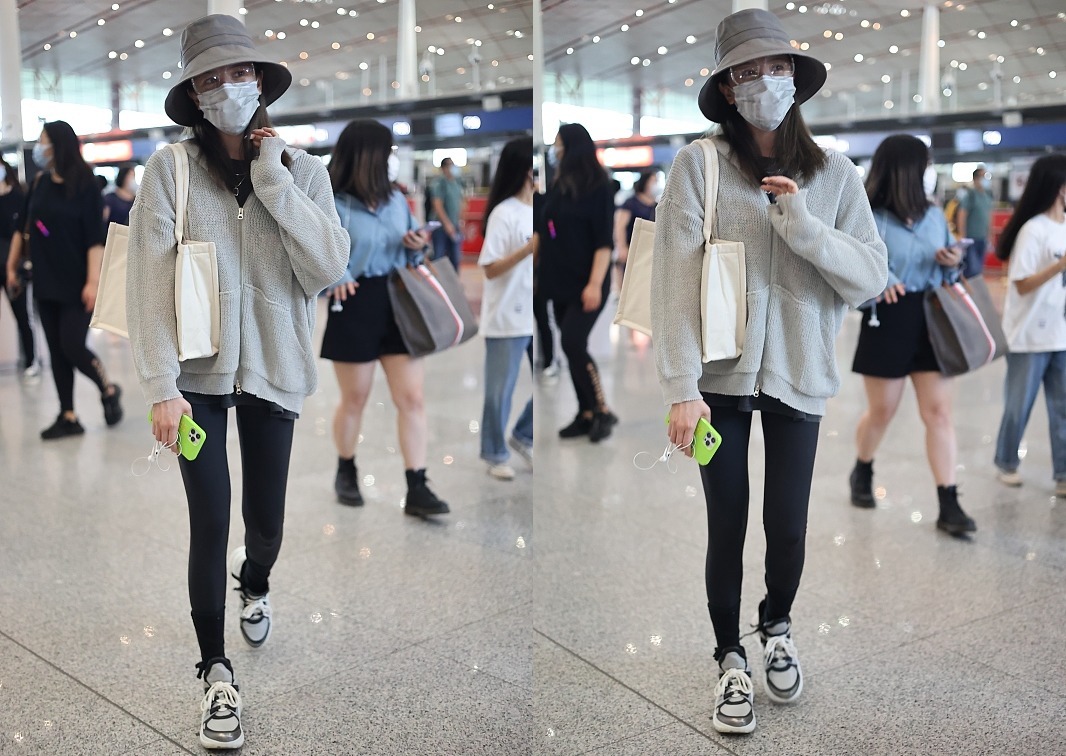 大长腿|陈小纭的身材真不错, 就算穿普通的服装, 裹得厚厚的也能秀出大长腿