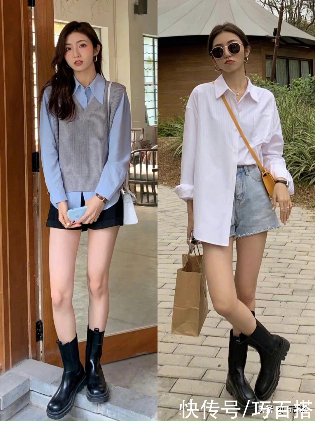 春初冬末的季节如何搭配？时髦范儿的气质搭配值得借鉴，轻松变美