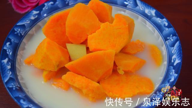 美味|牛奶红薯汤最好吃的做法,简单美味又营养,看看你喜欢吃不