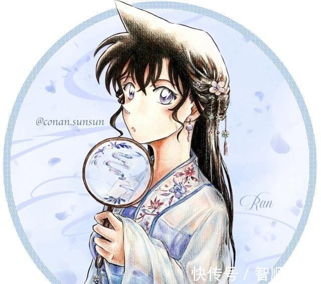 古装|当名侦探柯南换上了古装,灰原哀像小仙女,毛利兰太可了