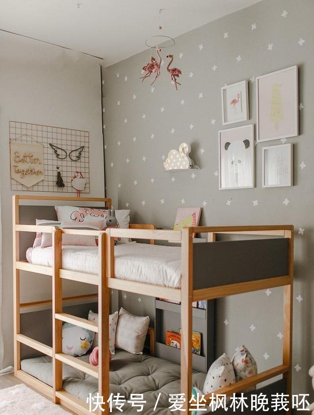 聪明的父母,都把一间儿童房隔成2间了!一儿一女同住一屋好方便!
