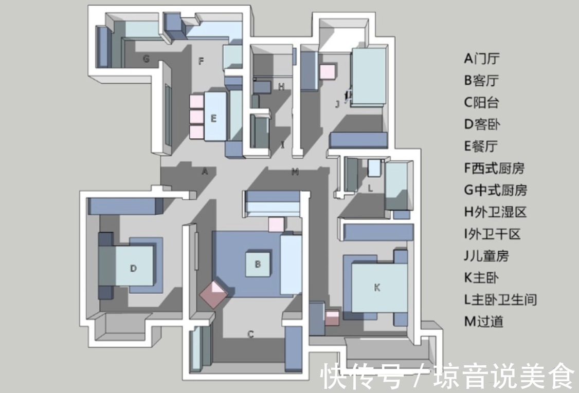 书房|过道别再浪费了,学他家这么装,书房、杂物间都有了!实用性倍增
