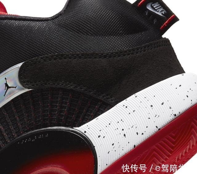  配色|经典银色鞋舌来了！黑红 Air Jordan 35 首度亮相