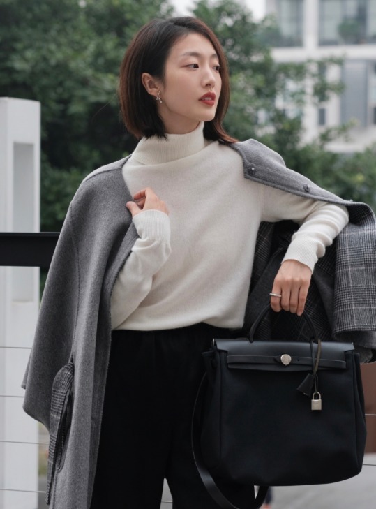 西装裤|针织衫怎么穿保暖又高级?借鉴这几组穿搭,洋气温柔又显气质