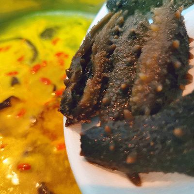 海参菌菇花胶鸡浓汤