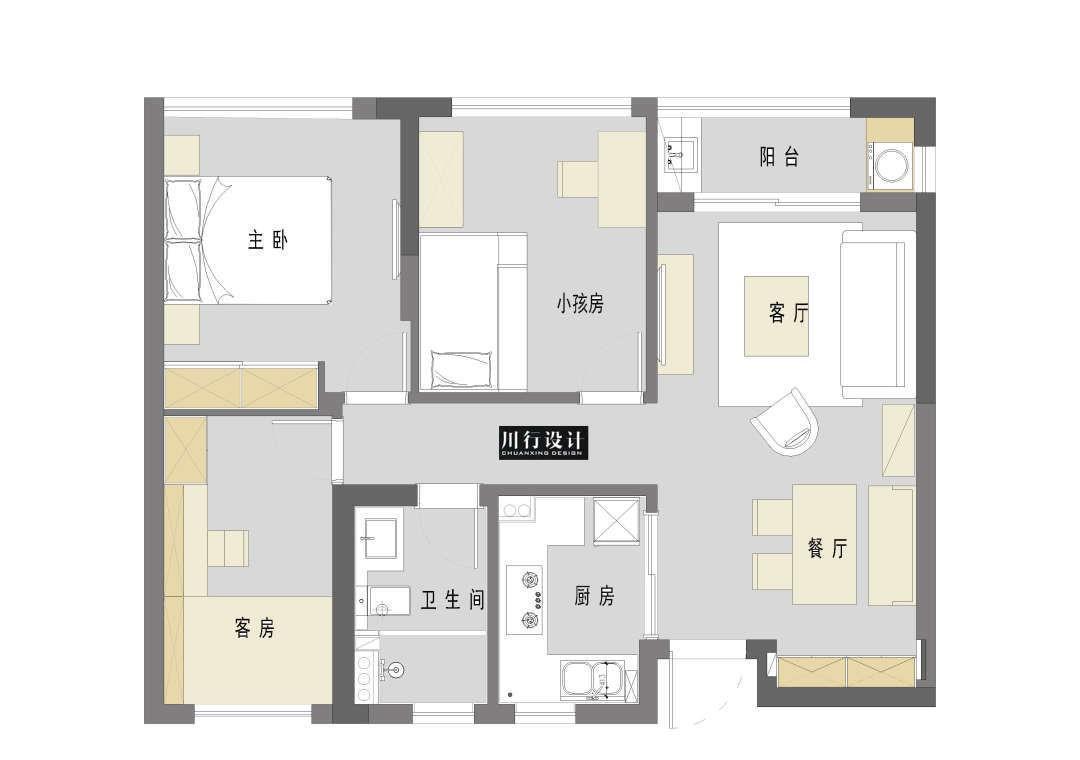 两房|25万完成新家装修,两房改三房,轻松解决一家人的生活需求